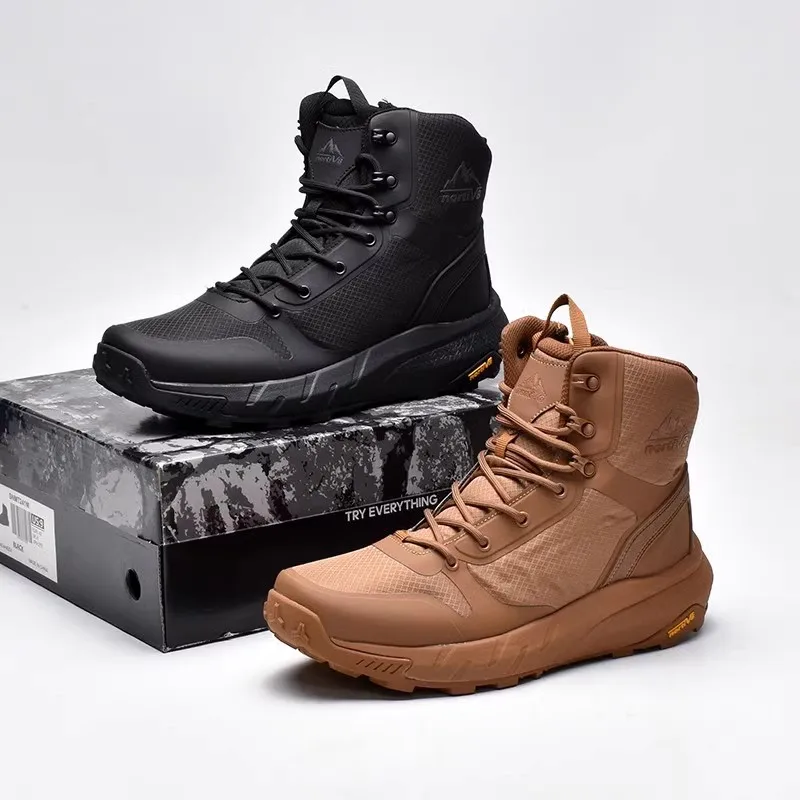 

2025 New hot fashion casual simple sneakers, high-top mountaineering is thick bottom wear-resistant breathable