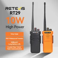 Retevis RT29 Walkie Talkie Long Range 3-5Km Powerful IP67 Waterproof VHF or UHF 1pc or 2pcs Durable Two Way Radio Station