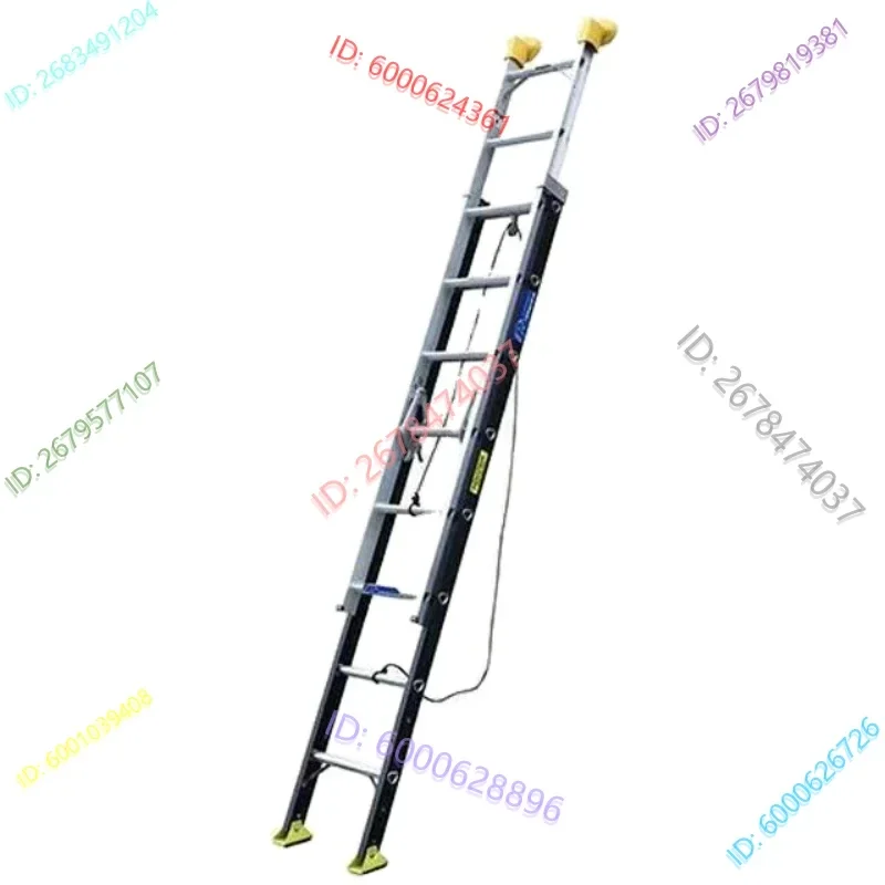 

12+12 extension long ladder from 3.7-6.5 meters big ladder for industrial using