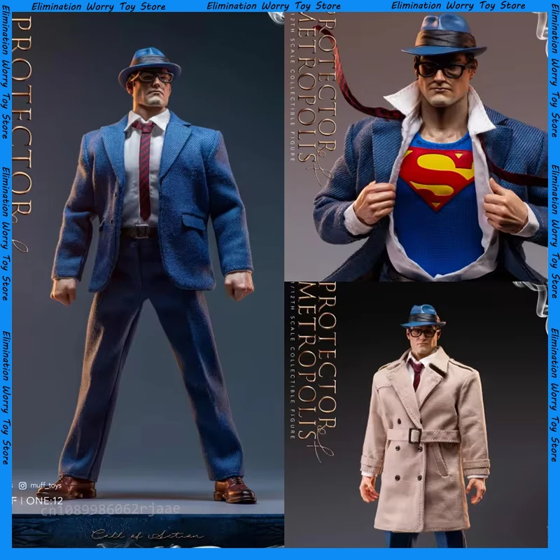 1/12 Muff Toys Male Soldier Superman Clark Kent Protector Of Metropolis Messenger Of Justice Call 6in Action Figure In Stock