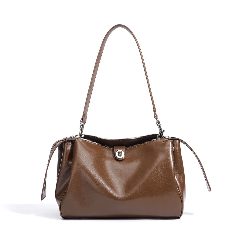 

Large Capacity Women's Bucket Underarm Bag Niche Design Female Crossbody Shoulder Bags Versatile Retro Style New Fashion Handbag