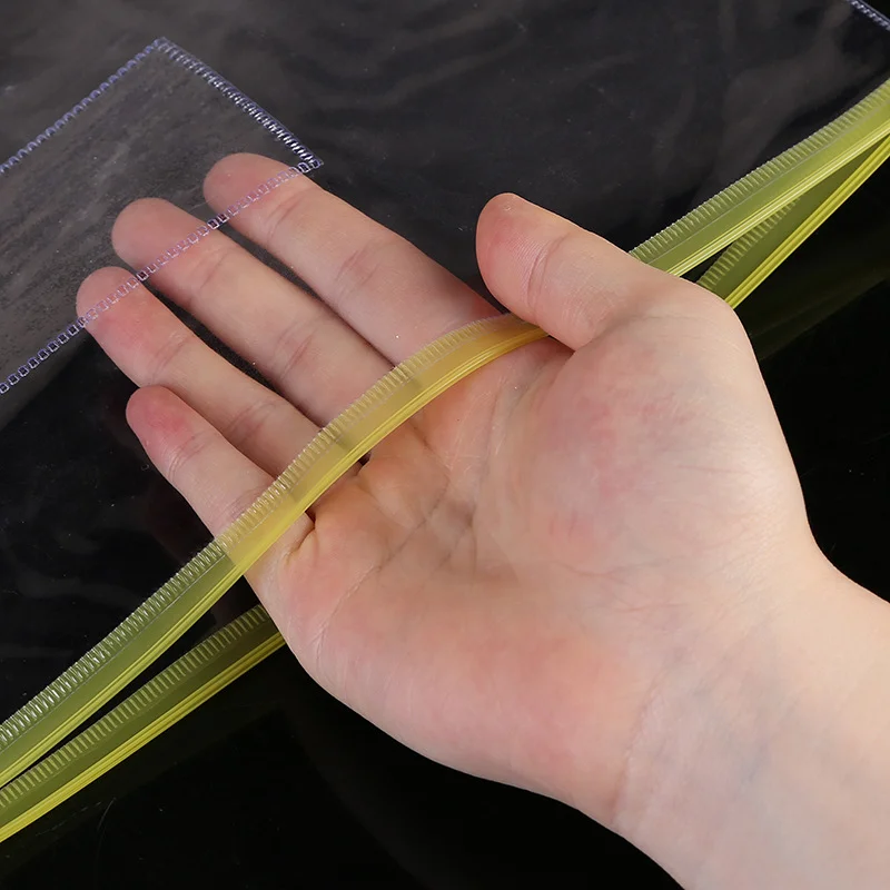 Sac de Rangement Transparent en Plastique pour Étudiant, Pochette de Rangement de Documents à Horizon A4, A5, 9 Pièces