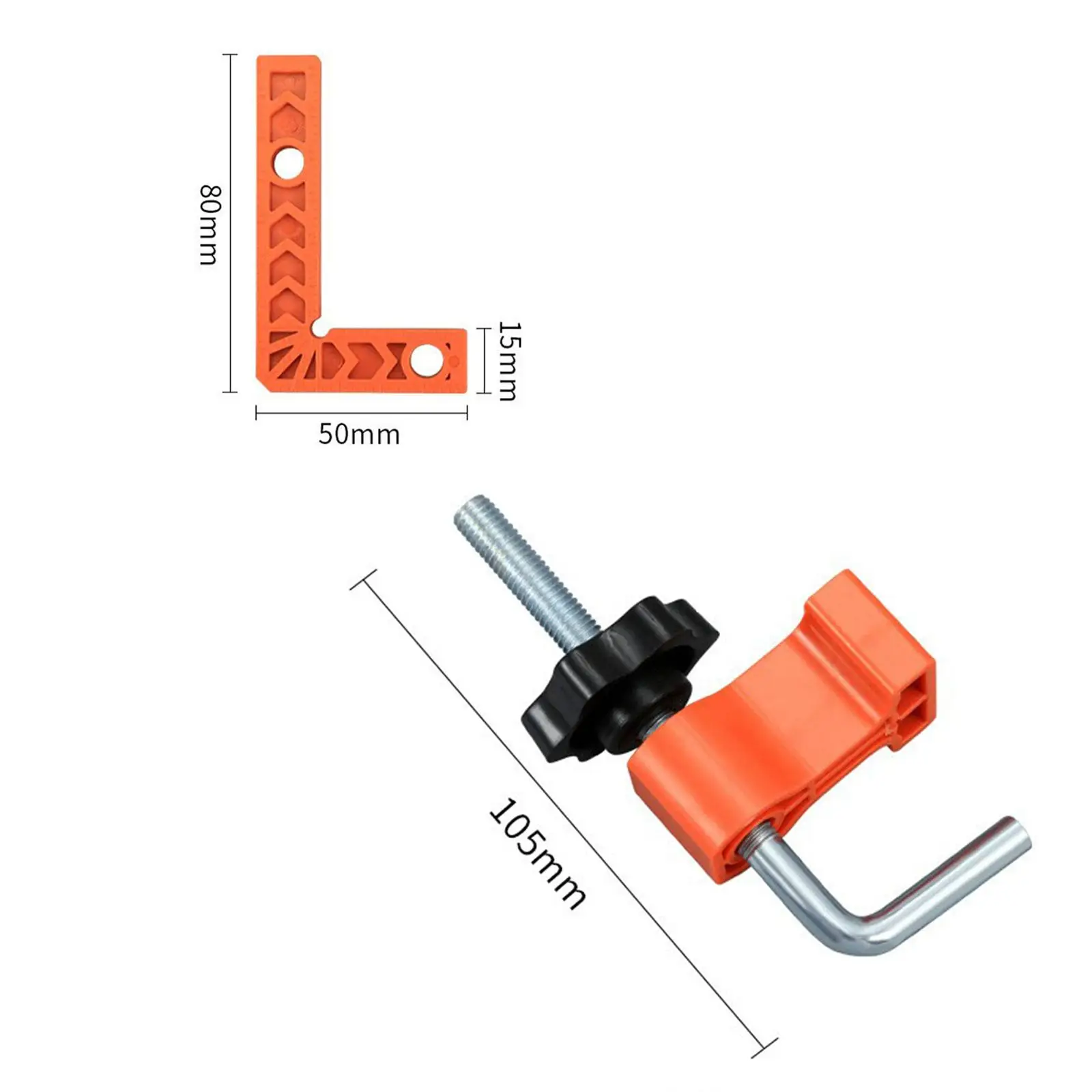 2 Pieces Woodworking Corner Clamp 90 Degree Positioning Square for Drawers