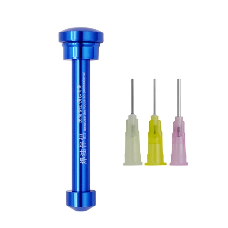 

Welding Soldering Oil Pusher Manual Syringes Plunger Dispenser Repair Aluminum Dropshipping