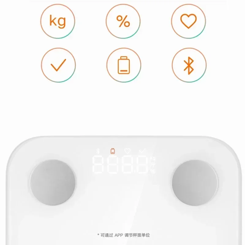 Xiaomi Body Fat Scale S400 Bluetooth 5.0 Weight Scale Smart Home Body Composition 150KG BMR Test Heart Rate Hidden LED Display