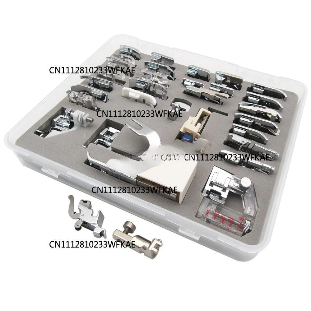 PRESSER FOOT SET (IN TOTAL 32 Pieces) FIT FOR BERNINA OLD STYLE 530, 730, 801, 802, 830, 930, 940, 1010, 1120, 1230, 1530+