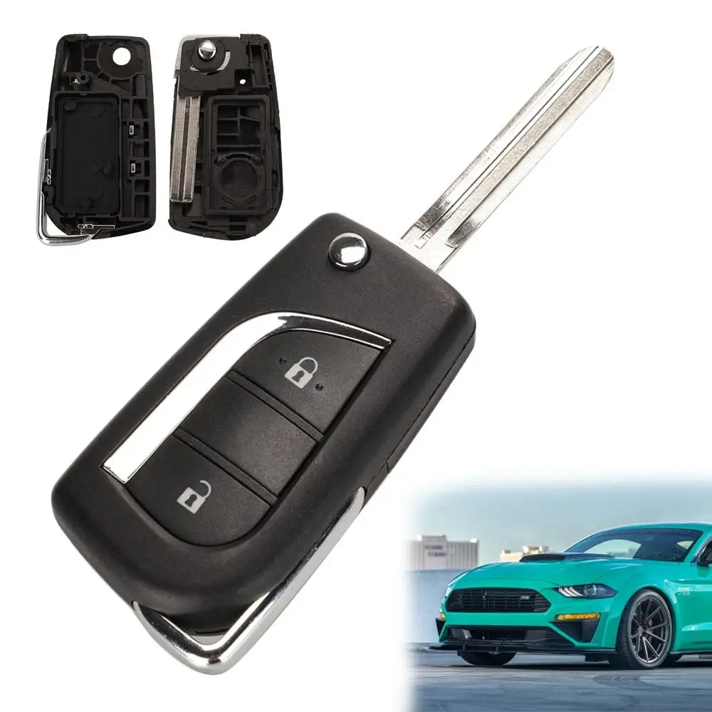 

2/3/4BTN корпус дистанционного ключа складной сменный чехол для дистанционного ключа автомобиля для Toyota Levin/Camry Reiz/Highlander/Corolla для Toy48 Toy43