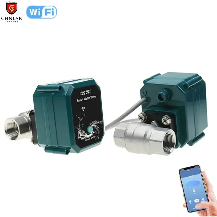 

Smart Electric Water ga s Timer Switch Valve DN15/20/25/32 Intelligent Water Shut Off Valve With Rechargeable Lithium Battery