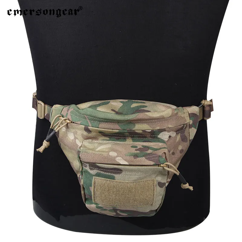 Emersongear Tactical Multi-function RECON Waist Bags Fanny Hip Pack Belt Pouch MOLLE Detachable Back Strap Outdoor Sport EM9176