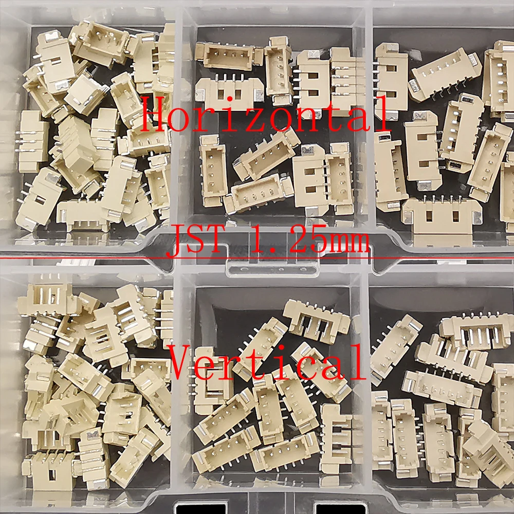 1Box SH 1.0/JST 1.25mm/ZH 1.5mm/PH 2.0mm/SM/SYP/XH 2.54mm/VH 3.96mm Pitch Male Female Housing Terminal Pin Header Wire Connector