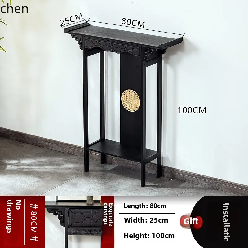 Nowy chiński stojak na ozdoby na werandę, brązowy dekoracyjny stół, antyczne rękodzieło, podłogowy ekspozytor.