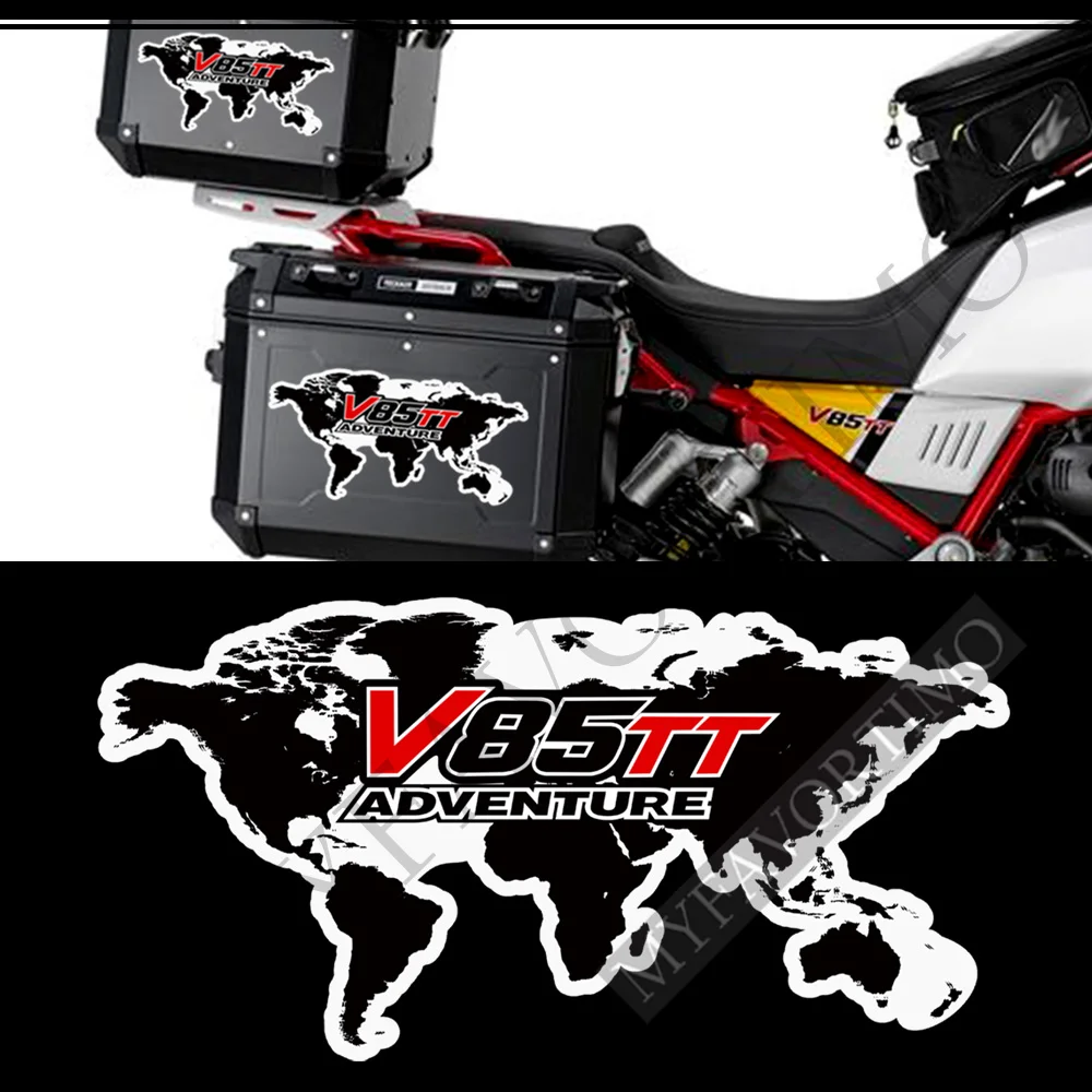 Motorcycle trunk and trunk personalized decoration protection sticker sticker kit For Moto Guzzi V 85 TT V85TT