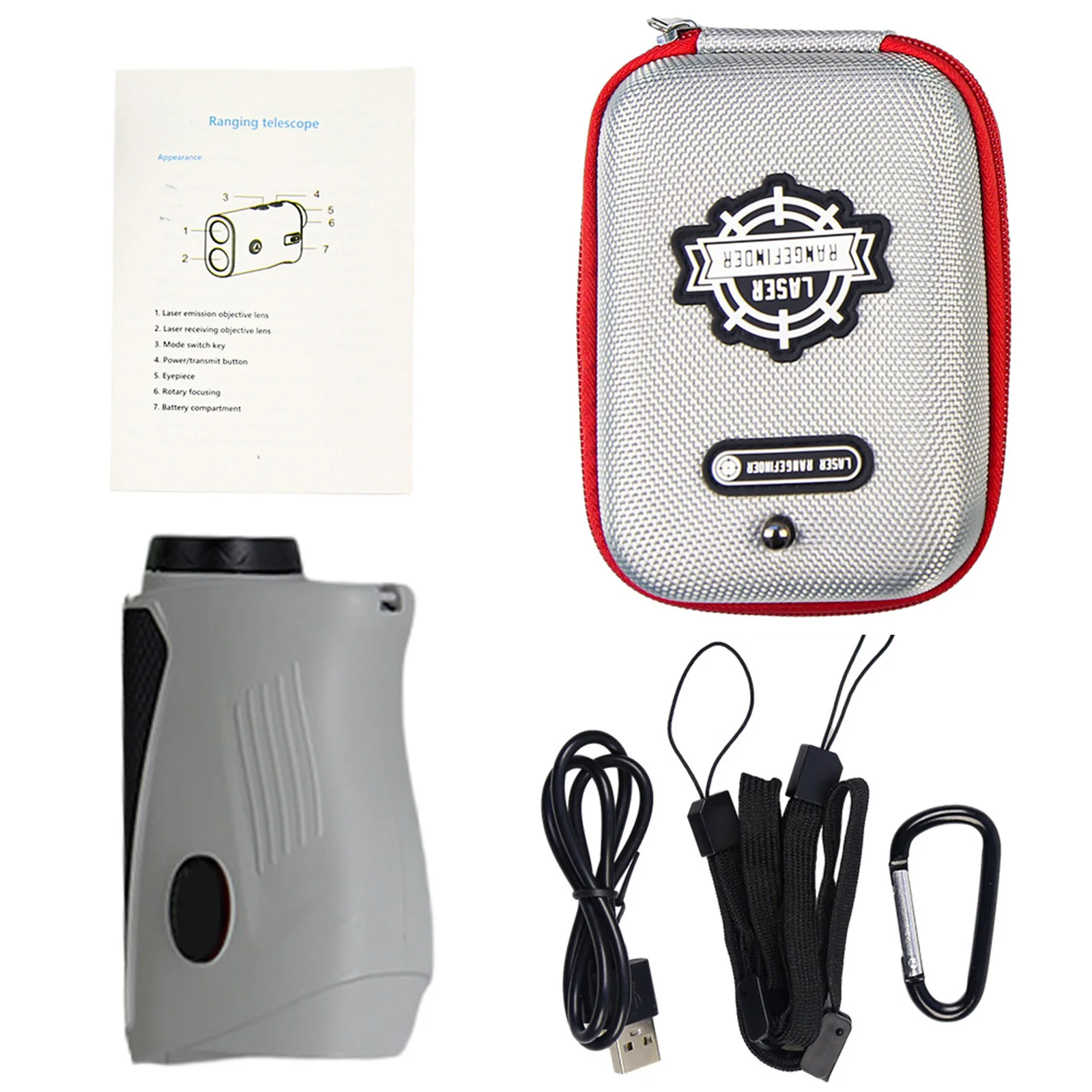 

11UE High Golfs Finder Devices with Magnet, Golfs Rangefinder, 1000 Yards Golfs Lasers Rangefinder with Slope