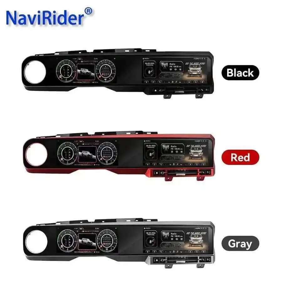 

24,6-дюймовый автомобильный радиоприемник с двойным экраномAndroid для JEEP Wrangler JL 2018-2022, мультимедийный видеоплеер Gladiator, GPS-навигация, 4G Carplay