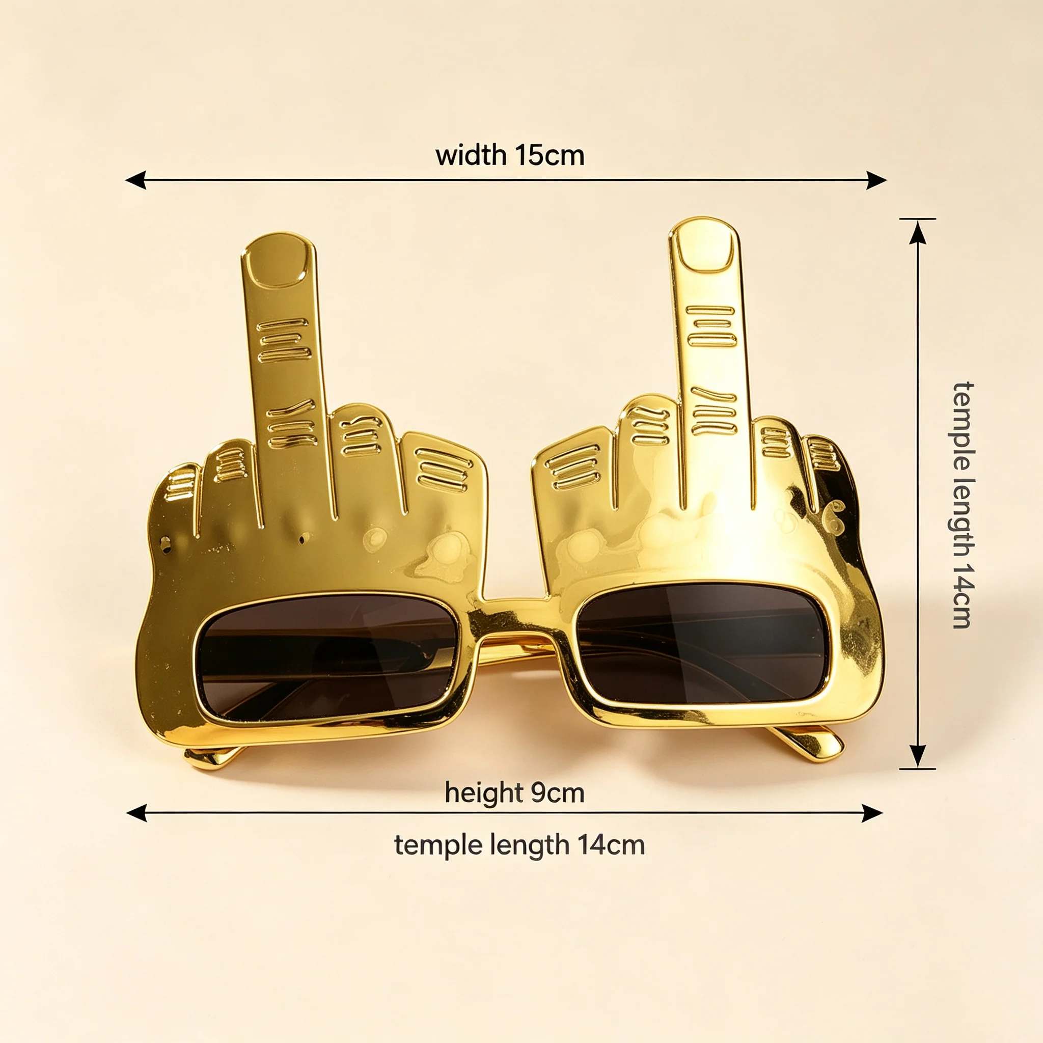 Kreative Vertikale Mittelfinger-Brille, Dekorative Requisiten, Lustige Sonnenbrille, Tanzparty-Requisiten, für Aufführungen, Selfies, Brille – Detail 4