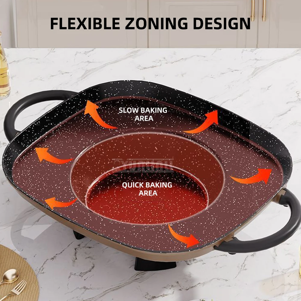 Haushalt Hot Pot Grill Multifunktionale Barbecue Topf Küchen Geräte Cozinha Eletrodomesticos Cuiseur Nouilles Instantanées