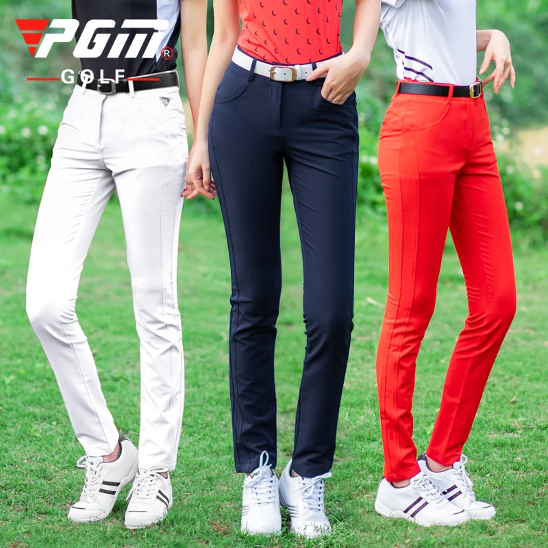 PGM-Calça de Golfe Feminina de Alta Elástica, Calça Respirável Feminina, Fina, Secagem Rápida, Tênis, Verão, Primavera, XL, KUZ069