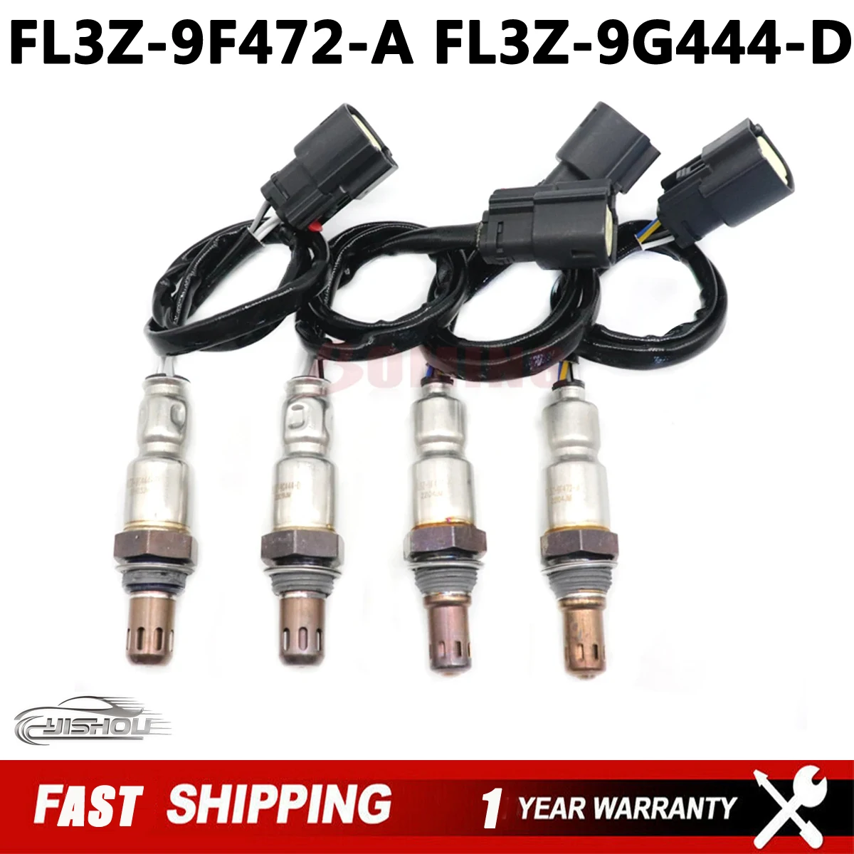 

4PCS Air Fuel Ratio Lambda O2 Oxygen Sensor FL3Z-9F472-A FL3Z-9G444-D For Ford F-150 5.0L 2015-2017 234-5176 234-4968 FL3Z9F472A