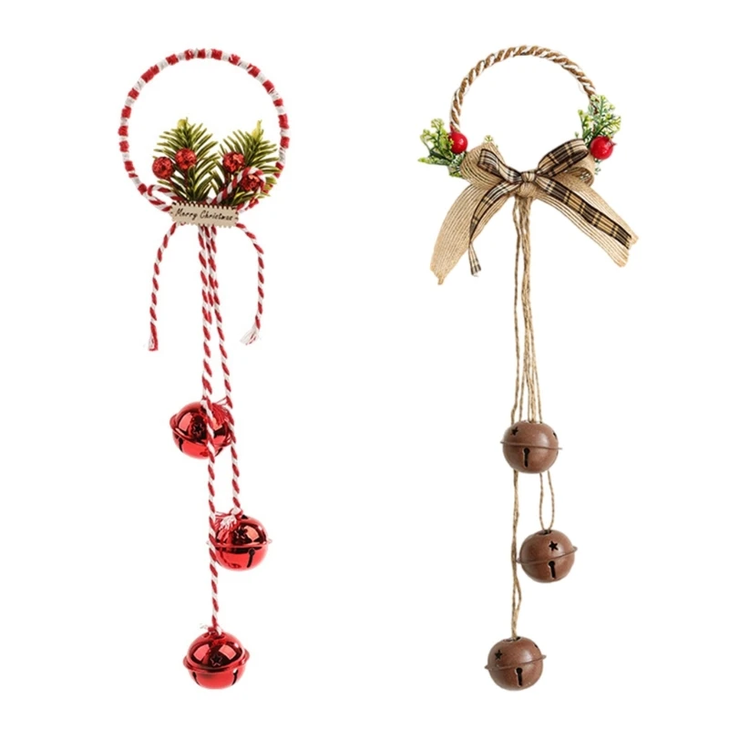 Distinctive Coffee Tone Christmas Hanging Bells For Tree And Window Decoration K92A