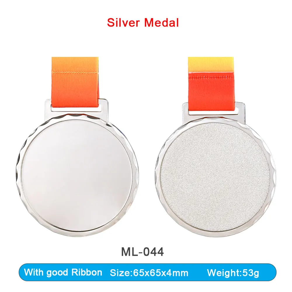 Manufacturer Wholesale Prints Sticker Metal Craft Zinc Alloy Brass Race Award Custom Logo Sport Sublimation Blank Medal