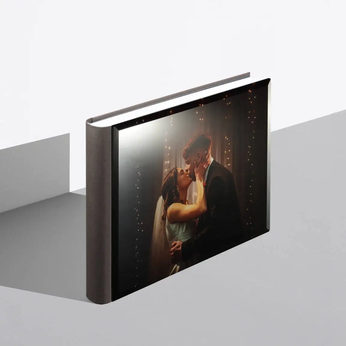 High Quality Acrylic Cover Albums & Books with custom printing your photos, MOQ: 1pcs