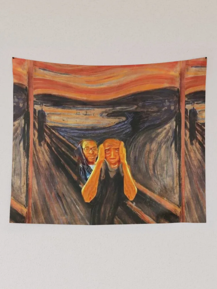 Quirky Picasso-style Abstract Figure Print; A Humorous, Classic Home Decor Tapestry—modern Wall Art and A Perfect Holiday Gift.