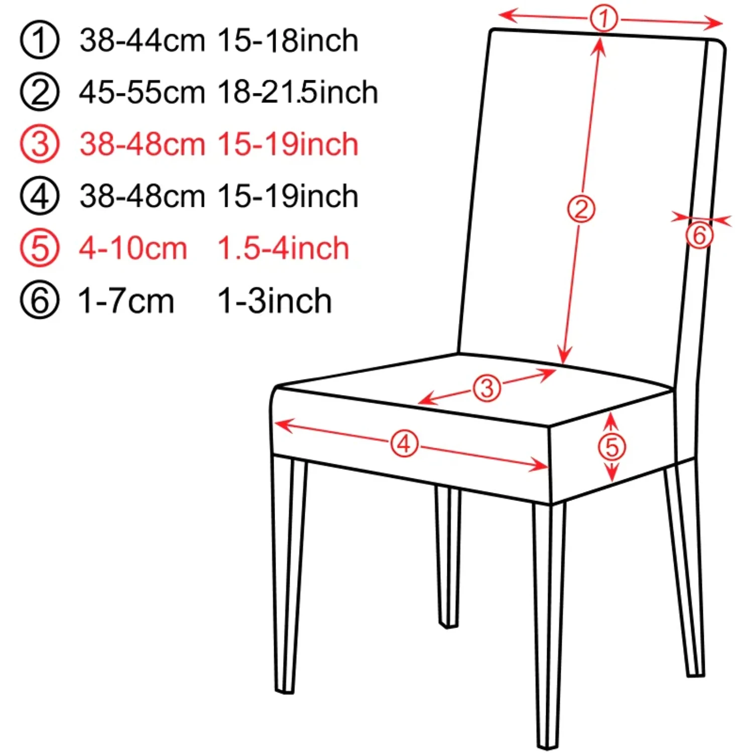 New Elegant Jacquard Fabric Chair Cover with Back, Large Size Cheap Elastic Chair Covers for Kitchen and Living Room