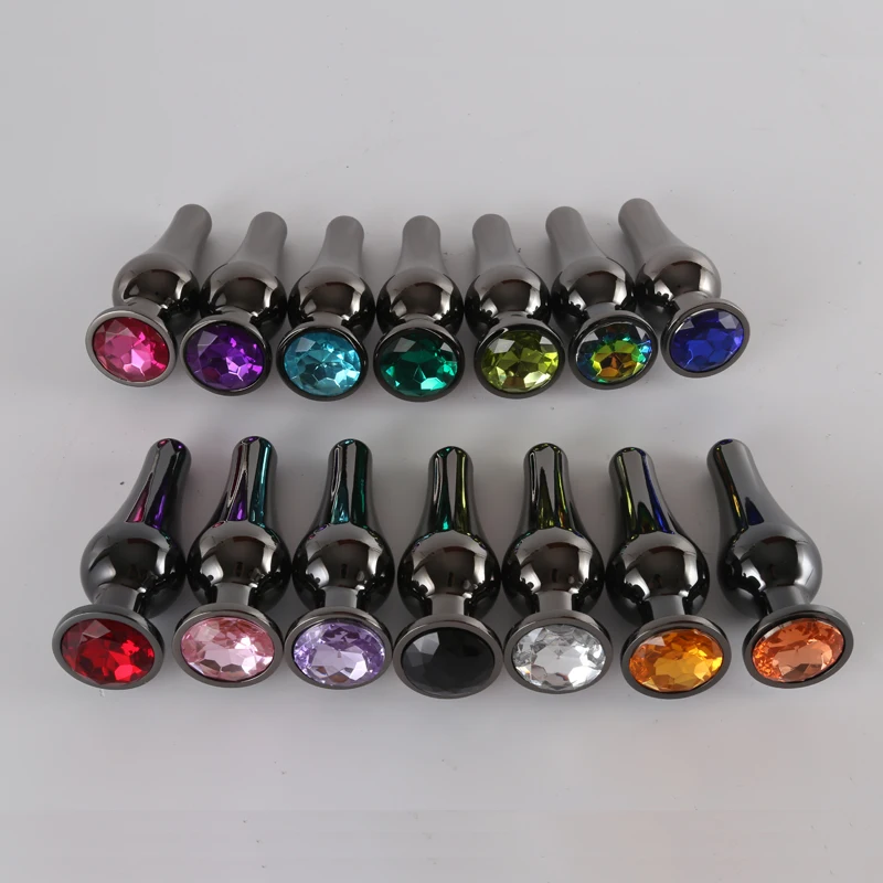 Gun Color Stainless Steel Anal Plug Dildo Sex Toys Products 3 Sizes Butt Plug For Women Sex Adult Game Prostate Massager