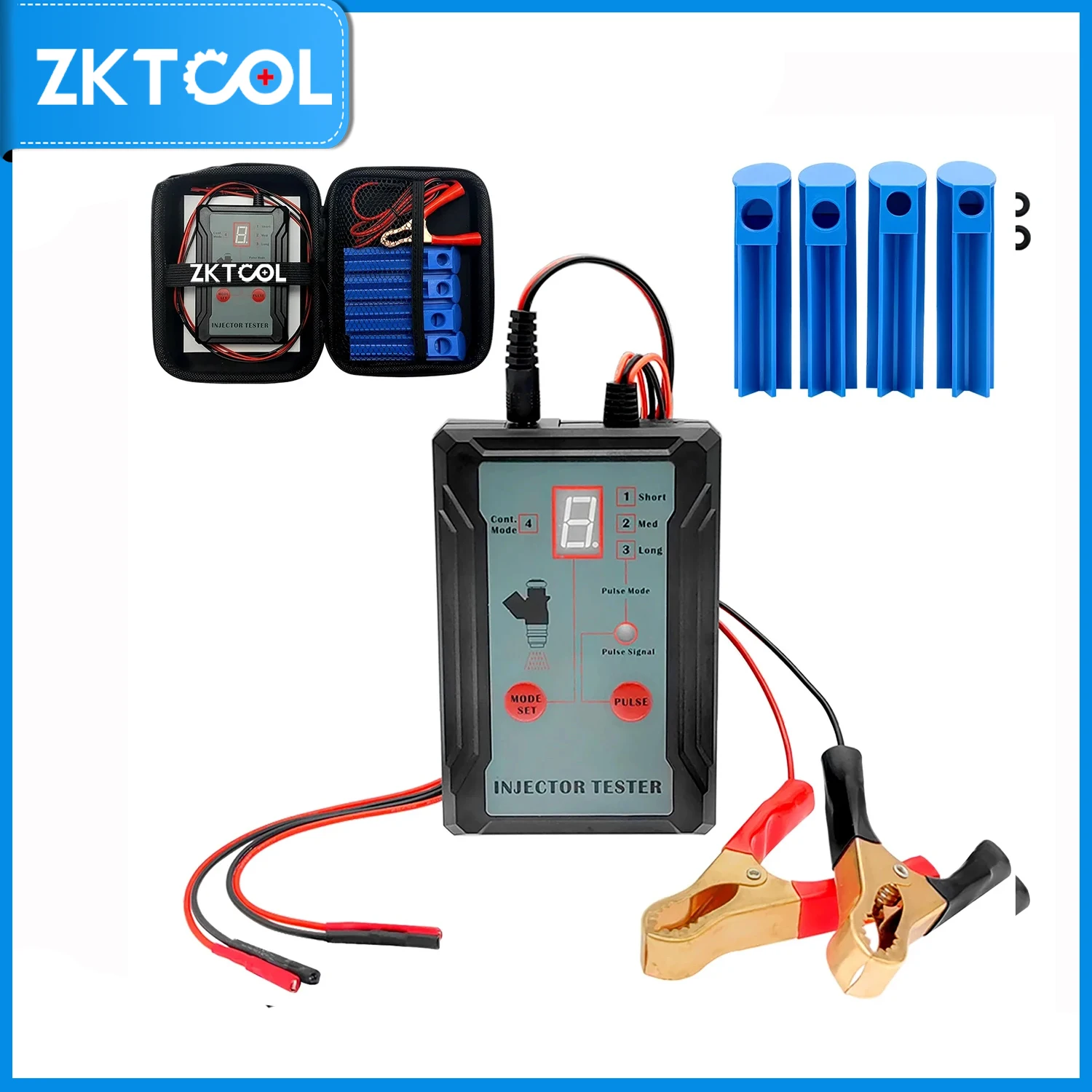 Testeur d\'injecteur de carburant amélioré et outil de livres de bricolage, test de deux injecteurs simultanément, mode d\'entraînement à 8