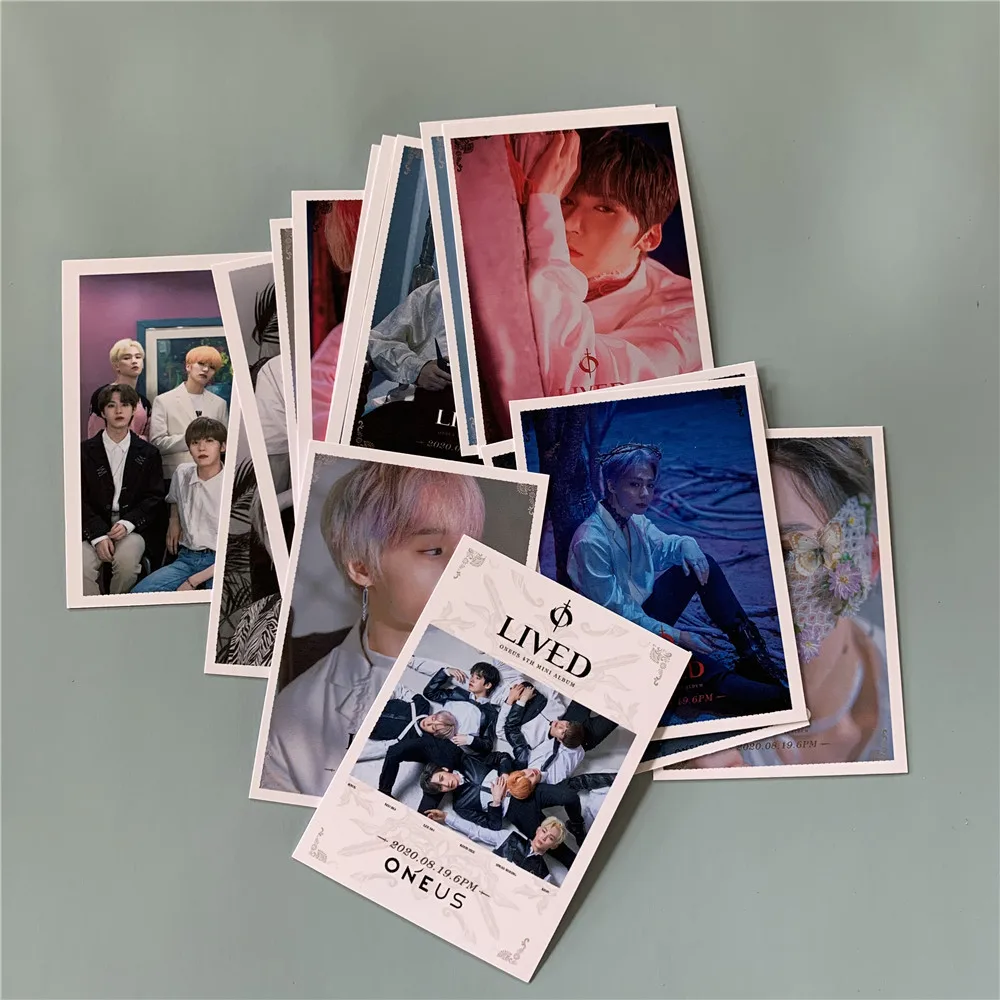 Kpop ONEUS New Album LIVED LOMO Personal Photos Trading Card  SEO HO LEEDO KEON HEE HWAN WOONG XION Postcard Fan Gift Collection