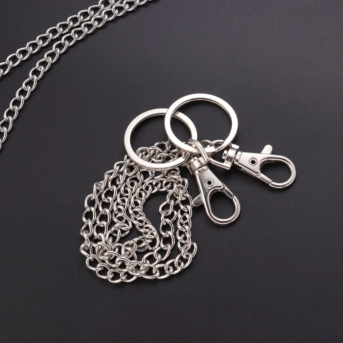 2 قطعة السراويل الفضية سلسلة معدنية الشرير الهيب هوب ملحق للجينز والسراويل العالمي المحمولة هدية 25 سنتيمتر 40 سنتيمتر نمط #6