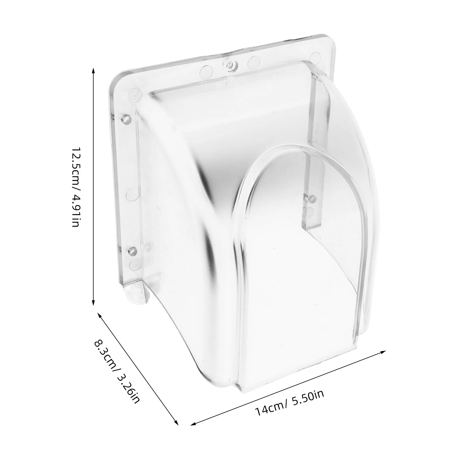 Schakelaar Waterdichte Regenhoes Aanwezigheid Machine Deurbel Beschermend 14X125X83Cm Regendicht Doorzichtig Transparant