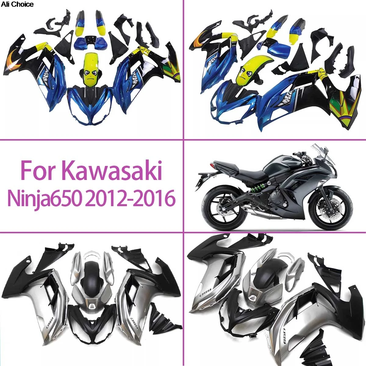 New Fit For 2012 2016 Kawasaki Ninja650 Fairings Exceptional Quality 12 16 Ninja 650 Injection Technology Fairing Kit
