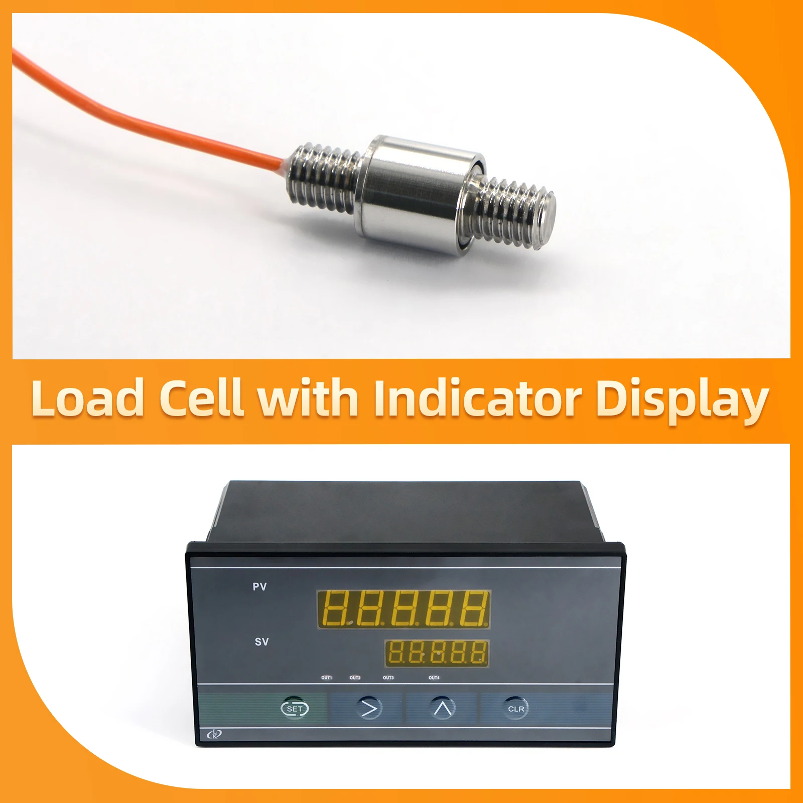 

Mini Load Cell Sensor with Indicator display,Test the Pressure Tension Gravity Sensor 10KG 20KG 30KG 50KG 100KG 200KG 300KG