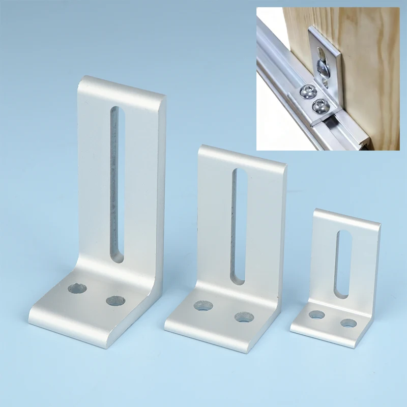 1/2Pcs Aluminum Profile Frame Layer Plate Support Brackets 2020 3030 4040 Outer Side Fixing Parts-HMA5