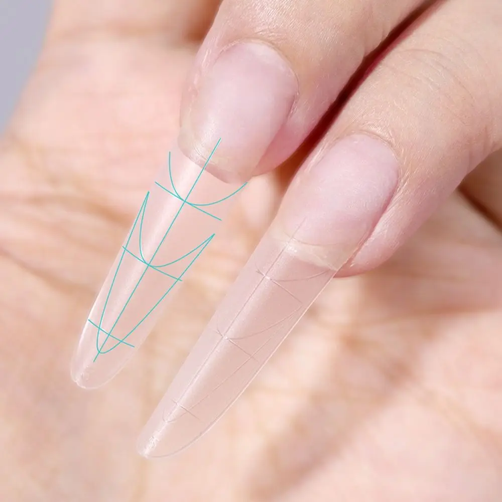 เล็บปลอมบางเฉียบ 100/360 ชิ้น แบบไม่ทิ้งรอย เล็บปลอมบางเฉียบสำหรับตกแต่งเล็บ รูปทรงวงรียาว แผ่นเล็บปลอมแบบติดง่าย สำหรับตกแต่งเล็บ