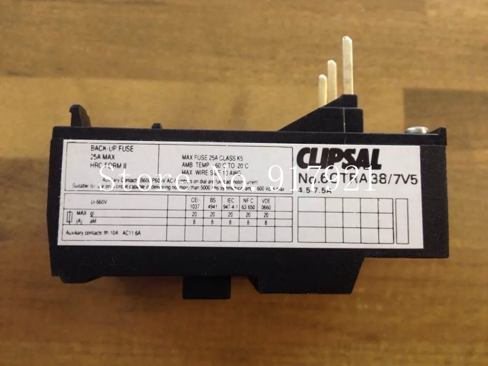 [ZOB] Clipsal CLIPSAL 6CTR38/7V5 thermal overload relay 4.5-7.5A genuine original  --10pcs/lot