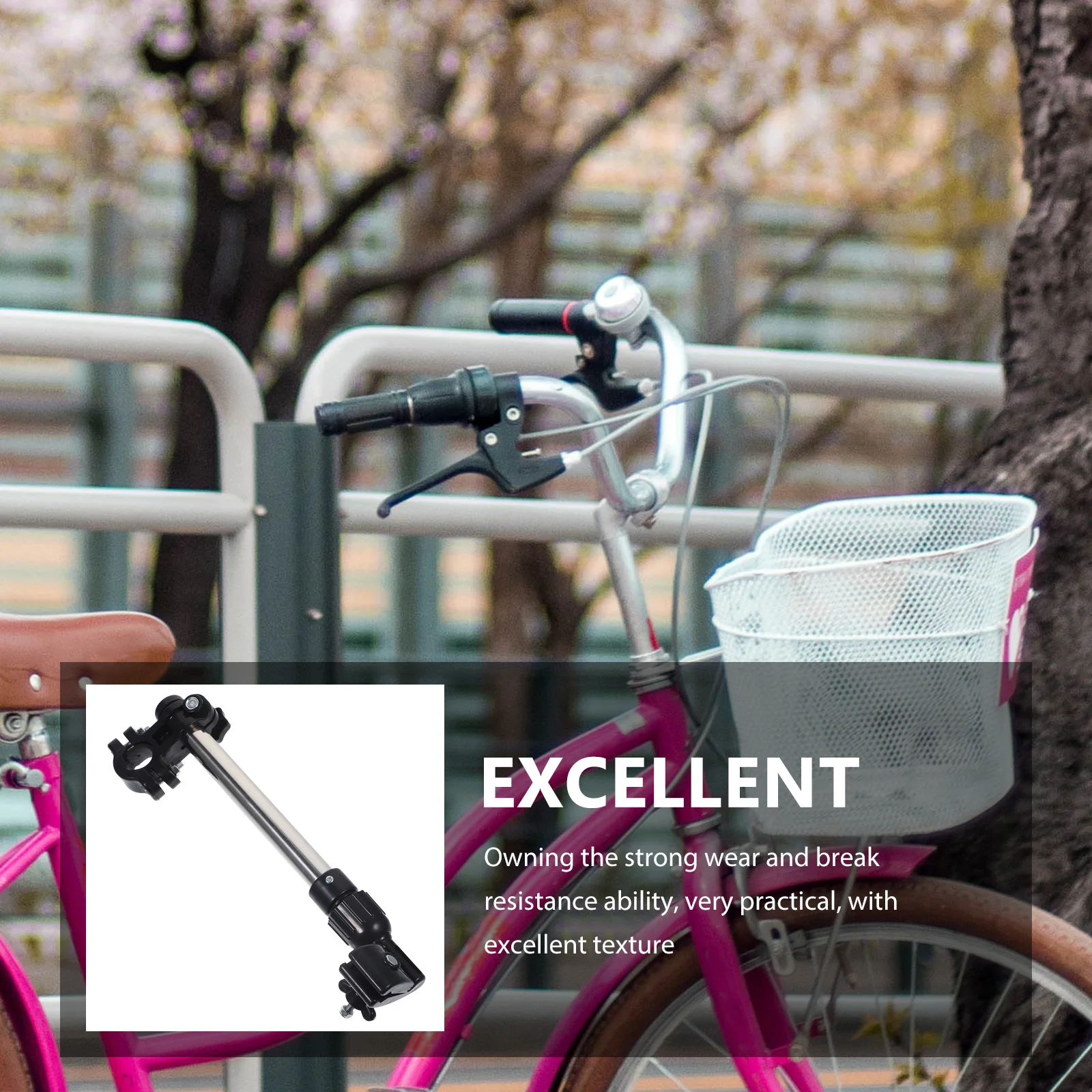 

2 шт. универсальный держатель для зонта, регулируемый зажим для велосипедов, электрические велосипеды, инвалидные коляски, запчасти для автофургонов, аксессуары, простая установка
