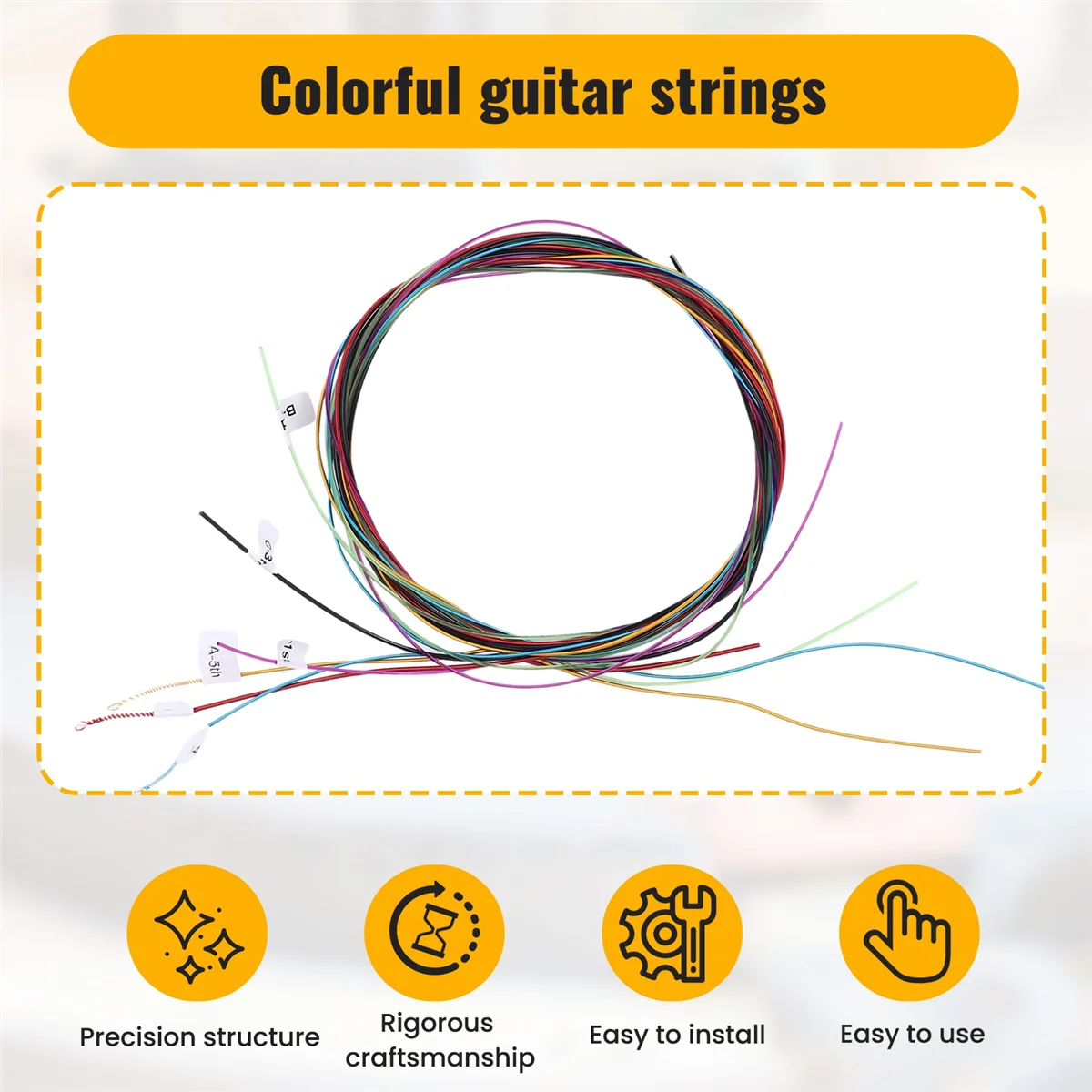 

AA85 A107C Classic Guitar Strings Colourful Nylon Strings for Classical Guitar Strings
