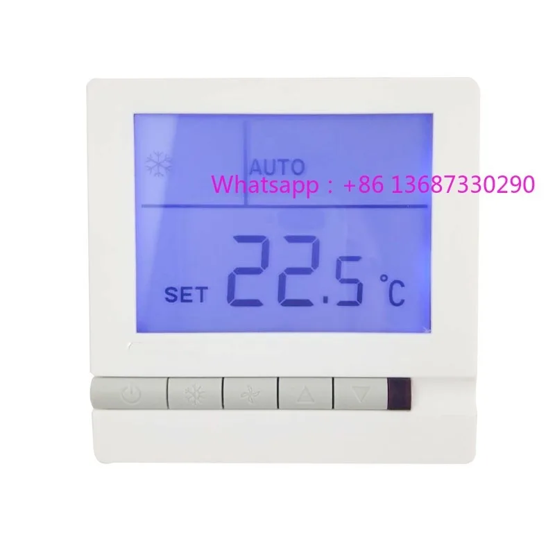 水冷式セントラルエアコンlcdサーモスタットhl108db2ファンコイルユニット3段階風量切替スイッチ制御盤ラインコントローラー