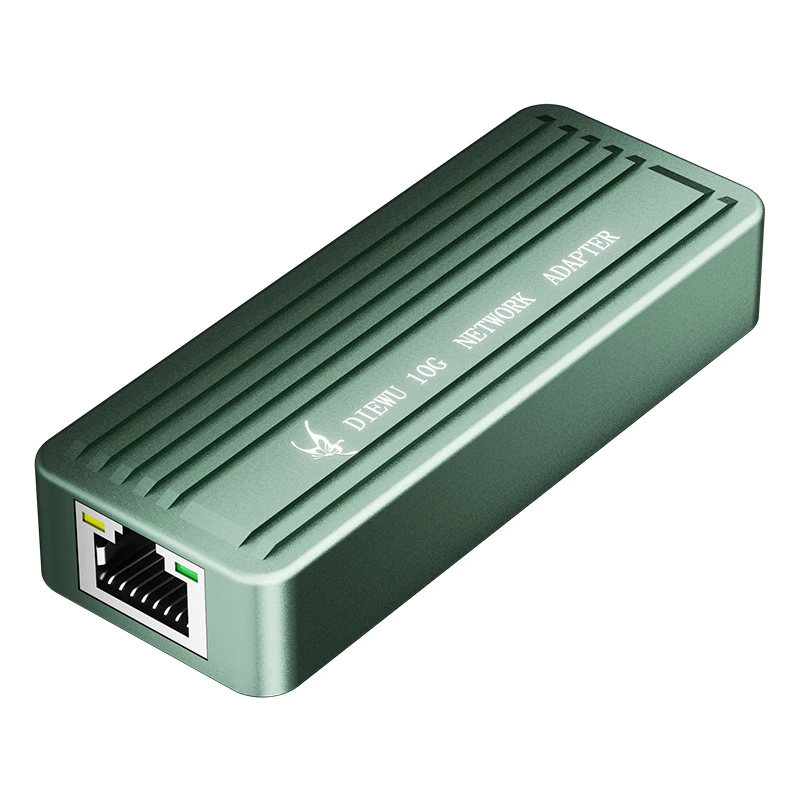 10GbE USB-C Ethernet Adapter USB3.2 Type C 10 Gigabit Ethernet Adapter Realtek/RTL8159 Support for Windows 11
