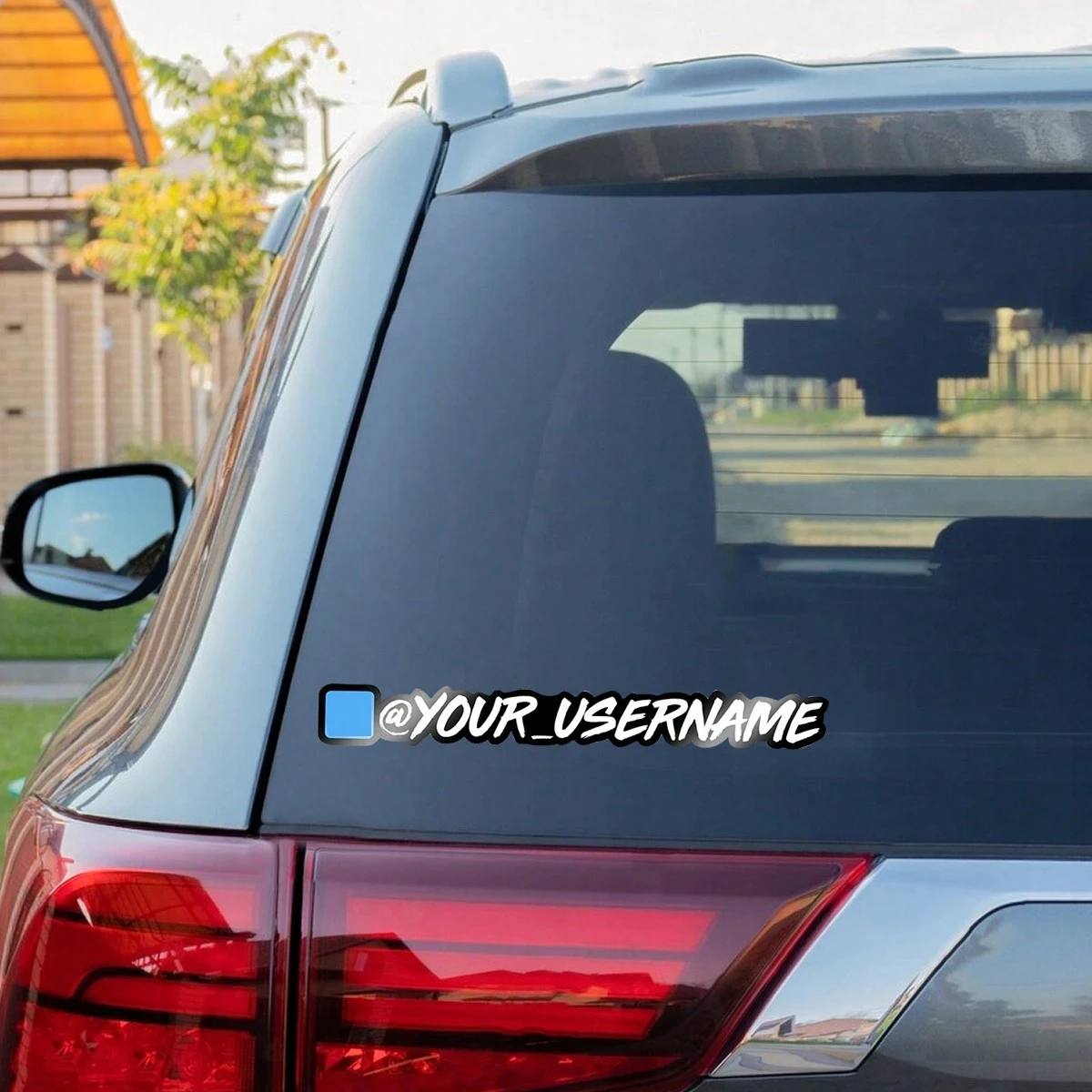 Custom Address Website Stickers, User Name, Brand, Social Media Logo Car Labels,Personalized For You! Font/Color/Logo Options