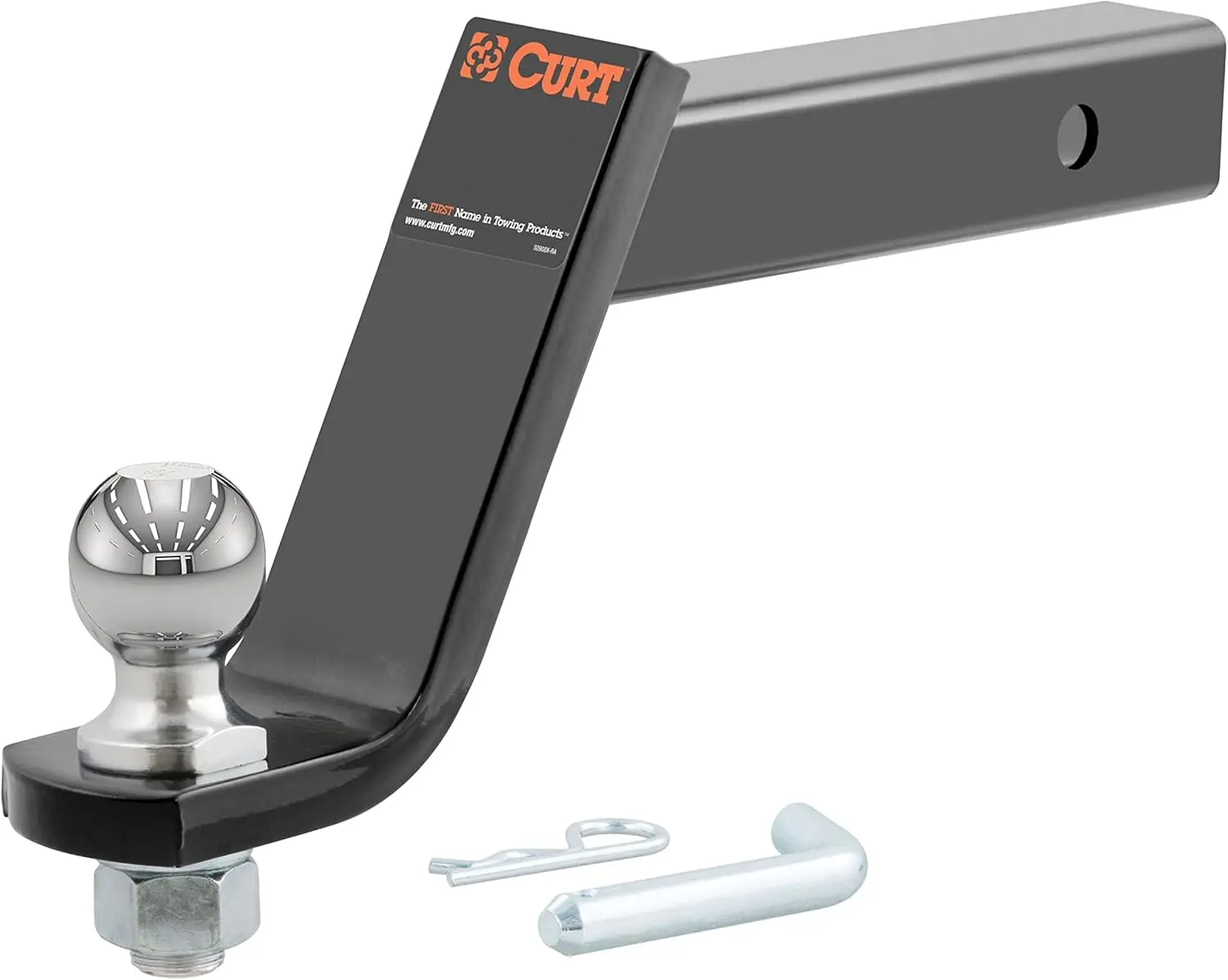 

Loaded Ball Mount with 2" Ball, 2" Shank, 7,500 lbs, 6" Drop for Truck Trailer Leveling