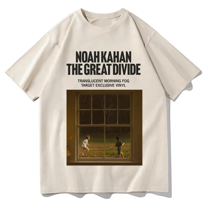 Noah Kahan The Great Divide Album Print T-shirt Men Women Folk Music Fan Casual Cotton Short Sleeve Streetwear Tee