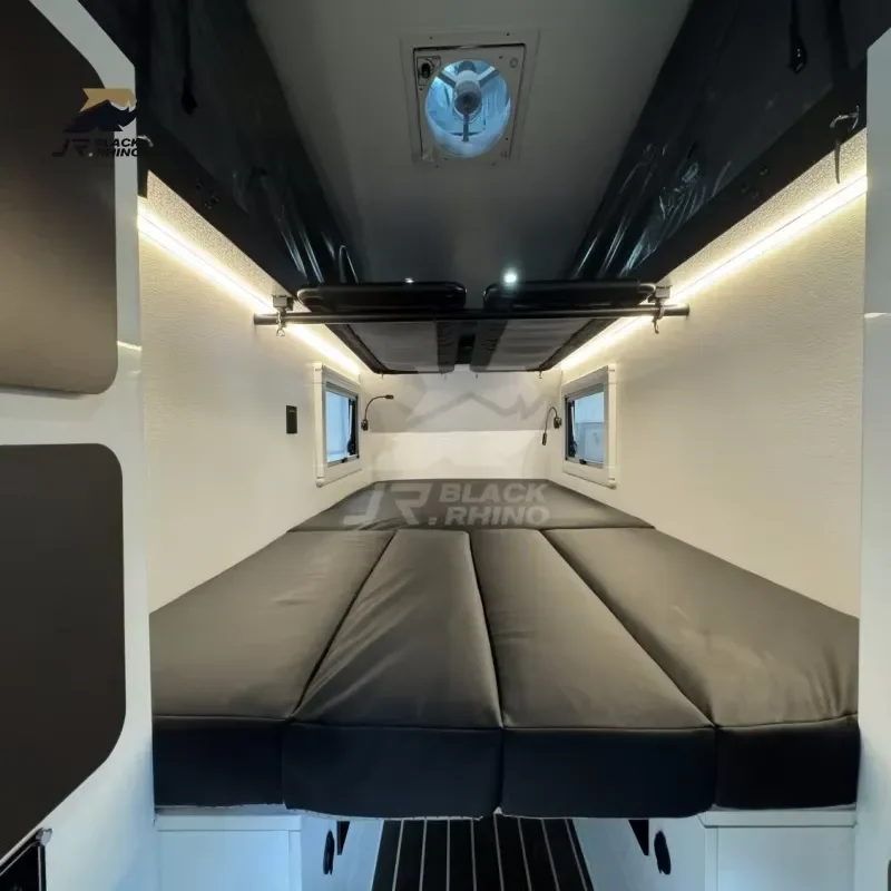 New Small Camping Trailer for Mini Alloy Teardrop Caravan High Quality Customized Travel Trailer Box