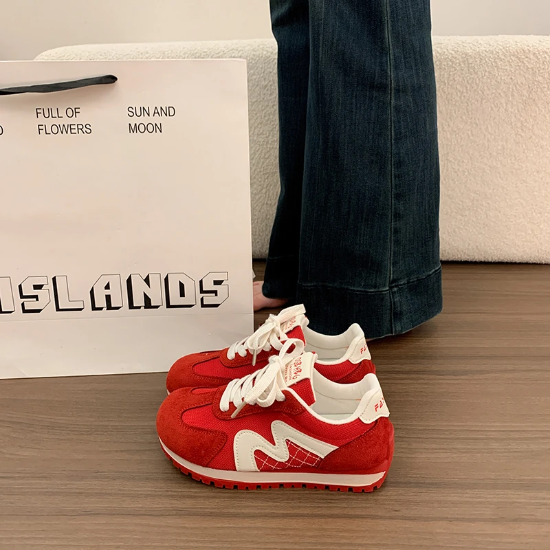 Women Kawaii Blue Platform Sneakers Korean White Shoes Spring Summer Vulcanize Cute Casual Footwear Skateboard Tennis Female