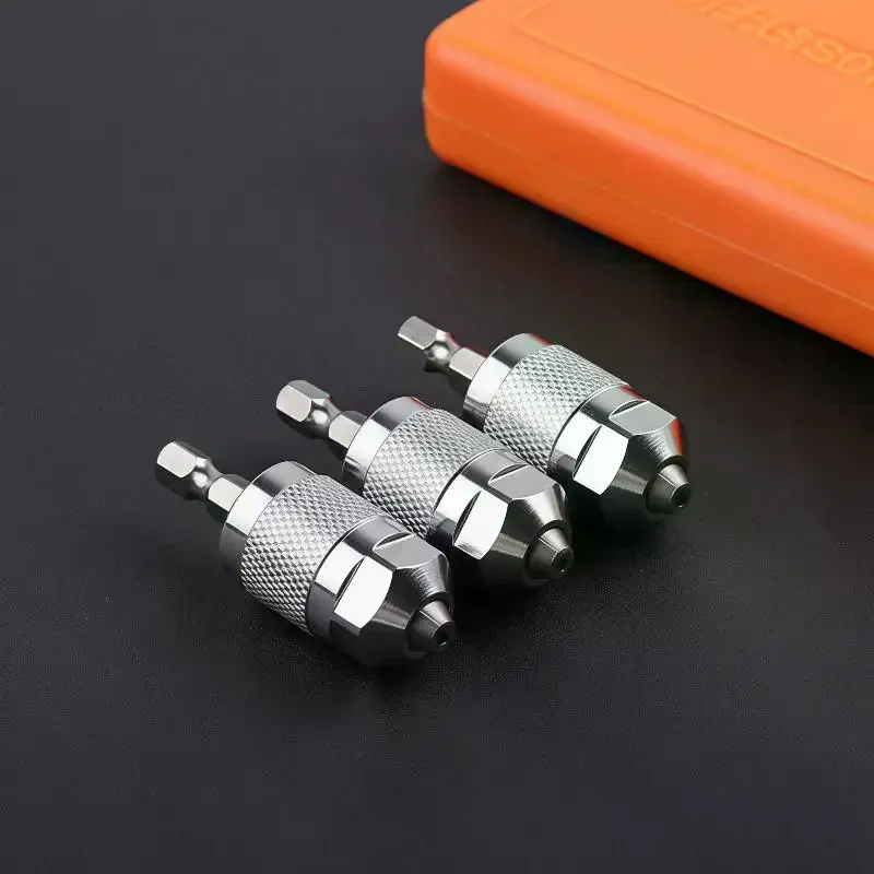 3-Jaw Hex Shank Chuck Drill Adapter Quick Change Pneumatic: Professional Converter Woodworking