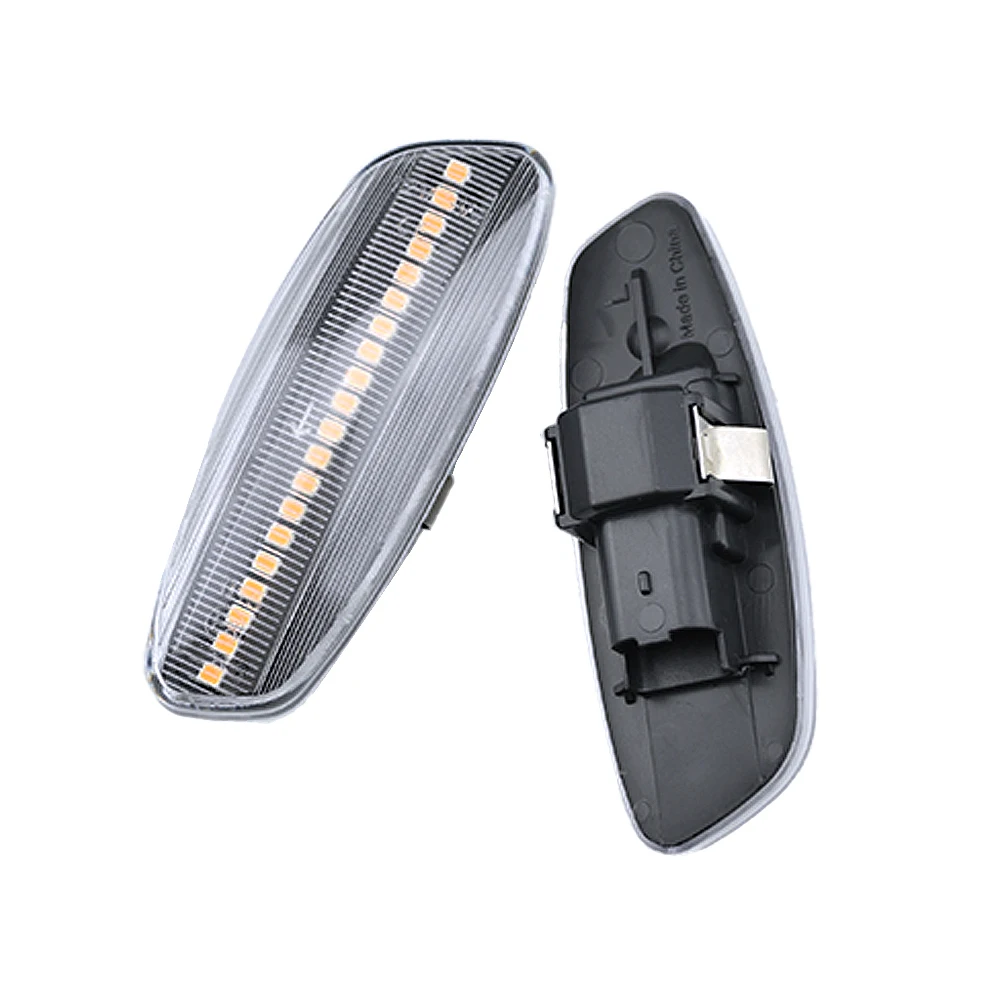 2Pcs Dynamic LED Side Marker Lights 12V Flowing Turn Signal Light Blinker For Citroen C3 C4 C5 DS3 DS4 for Peugeot 207 308 3008