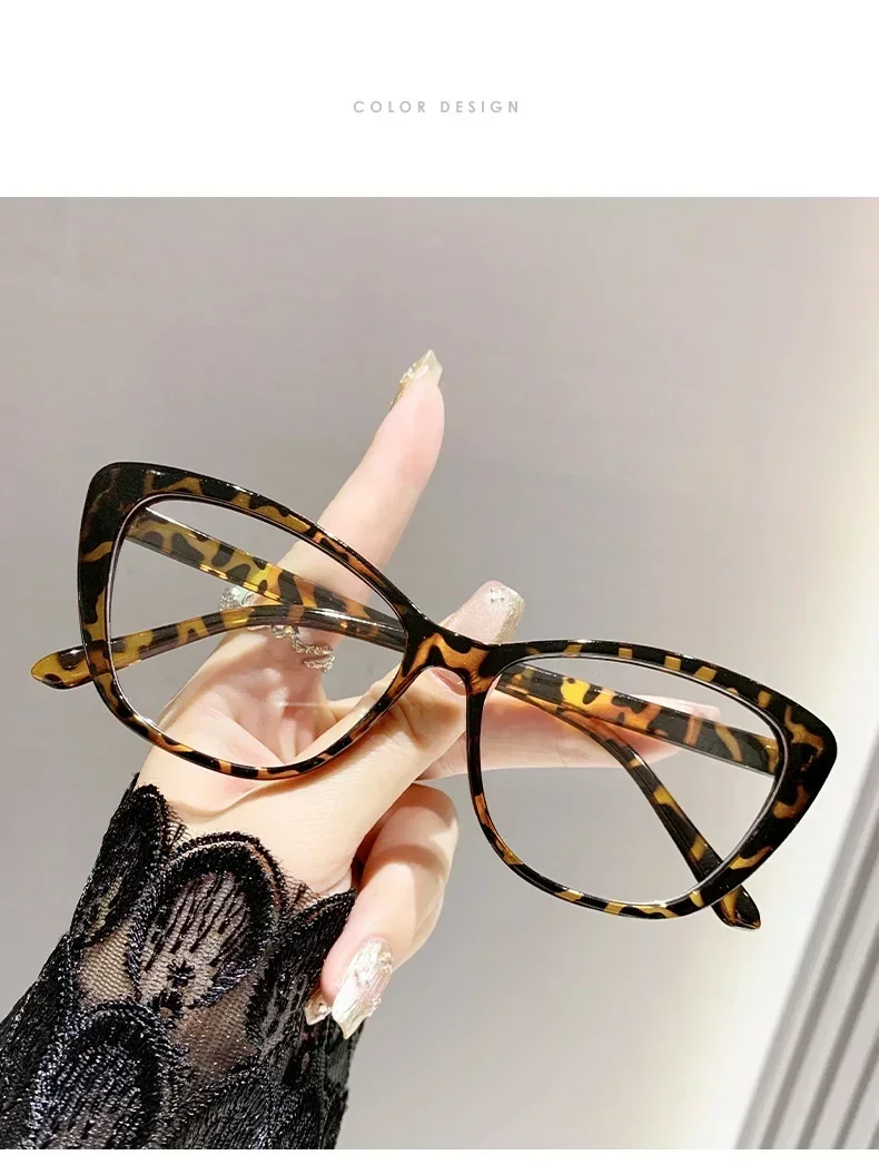 Blau Licht Blockieren Augenschutz Brillen Retro Gradienten Schmetterling Rahmen Lesebrille Cat Eye Klare Linse Presbyopie Brille – Detail 11