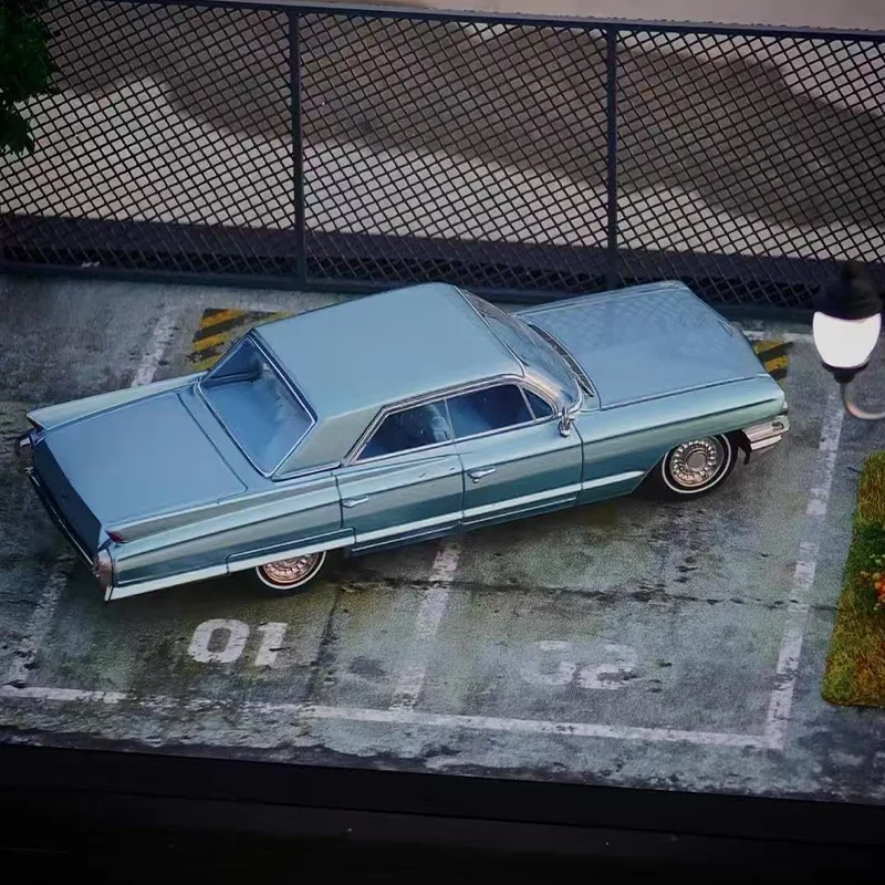 جديد في المخزون Mk 1:64 مصغر 1962 كاديلاك سيدان ديفيل سيارة سبيكة مصغرة دييكاست كاديلاك الحلي ألعاب مخصصة هدية للأطفال